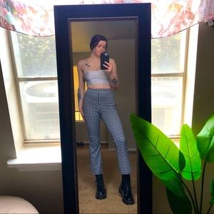 Houndstooth Pattern Pants